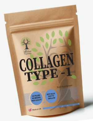 Collagen Capsules Collagen Type I - 500 mg – Clean Natural Hydrolysed Fish Collagen - Mother Nature