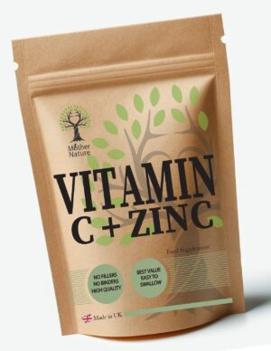 Vitamin C + Zinc Magnesium Glycinate Vegan Capsules Clean Vitamin C Supplement – Mother Nature