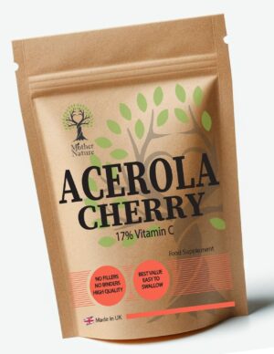 Acerola Cherry Capsules 500 mg – Mother Nature - MOTHER NATURE SUPPLEMENTSAcerola Cherry Capsules 500 mg – Mother NatureDiet Supplementss