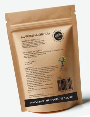 Agarikon Mushroom 500 mg – Mother Nature - MOTHER NATURE SUPPLEMENTSAgarikon Mushroom 500 mg – Mother NatureDiet Supplementss