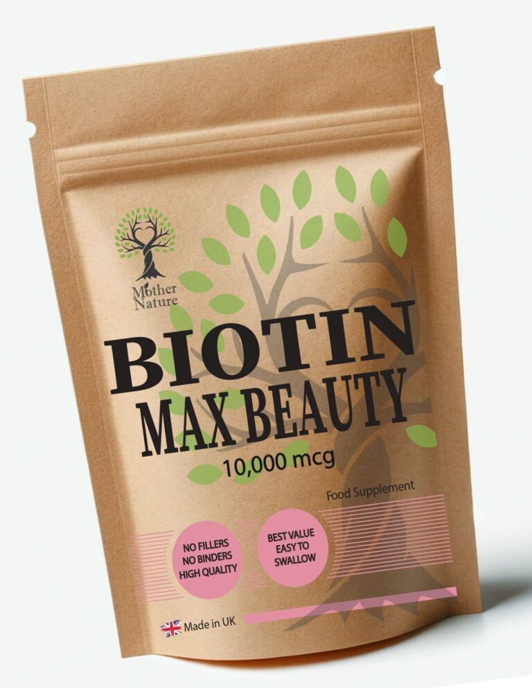 Biotin Capsules 10, 000 mcg Max Beauty Formula – Mother Nature - MOTHER NATURE SUPPLEMENTSBiotin Capsules 10, 000 mcg Max Beauty Formula – Mother NatureDiet Supplementss
