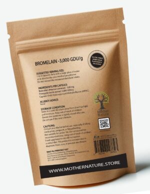 Bromelain 500 mg – Mother Nature - MOTHER NATURE SUPPLEMENTSBromelain 500 mg – Mother NatureDiet Supplementss
