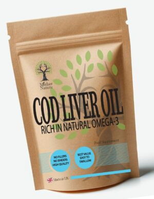 Cod Oil Capsules 1000mg Formula Omega 3 – Mother Nature - MOTHER NATURE SUPPLEMENTSCod Oil Capsules 1000mg Formula Omega 3 – Mother NatureDiet Supplementss