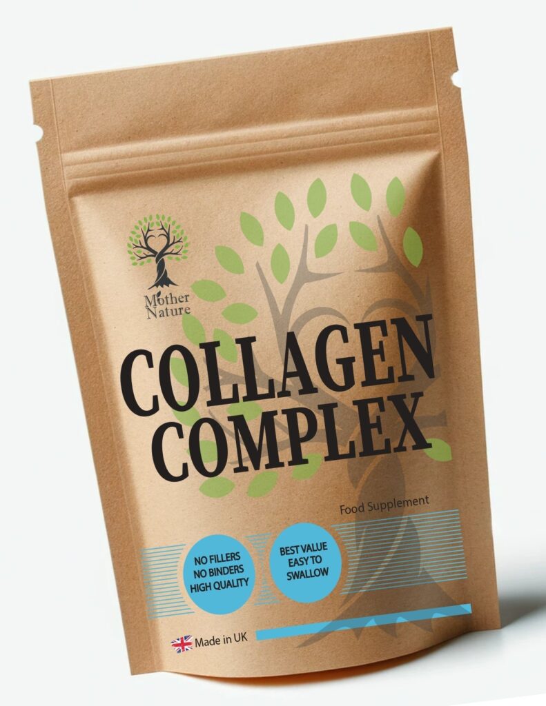 Collagen Complex 500mg Hydrolysed Marine Collagen Type I - II - III Collagen Capsules Natural Eco - friendly Supplements - MOTHER NATURE SUPPLEMENTSCollagen Complex 500mg Hydrolysed Marine Collagen Type I - II - III Collagen Capsules Natural Eco - friendly SupplementsDiet Supplementss