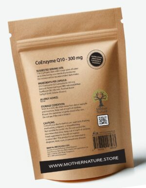 CoQ10 300mg Fermented Coenzyme Q10 Ubiquinone Softgels – Mother Nature - MOTHER NATURE SUPPLEMENTSCoQ10 300mg Fermented Coenzyme Q10 Ubiquinone Softgels – Mother NatureDiet Supplementss