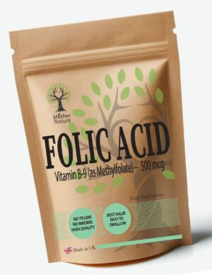 Folic Acid 500 mcg – Mother Nature - MOTHER NATURE SUPPLEMENTSFolic Acid 500 mcg – Mother NatureDiet Supplementss