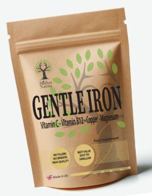 Gentle Iron Bisglycinate 28mg with Vitamin C, B12 & Magnesium – Mother Nature - MOTHER NATURE SUPPLEMENTSGentle Iron Bisglycinate 28mg with Vitamin C, B12 & Magnesium – Mother NatureDiet Supplementss
