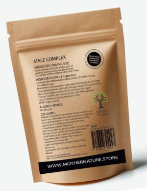 Male Complex Capsules Clean Natural Eco-friendly Plant-based Red Panax Ashwagandha Cinnamon Vegan Supplements - MOTHER NATURE SUPPLEMENTSMale Complex Capsules Clean Natural Eco-friendly Plant-based Red Panax Ashwagandha Cinnamon Vegan SupplementsDiet Supplementss