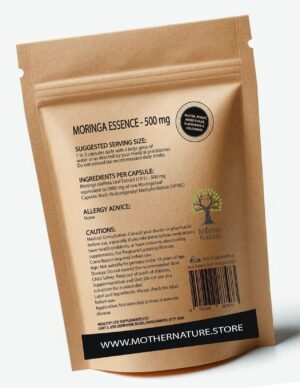 Moringa Capsules 500 mg – Mother Nature - MOTHER NATURE SUPPLEMENTSMoringa Capsules 500 mg – Mother NatureDiet Supplementss