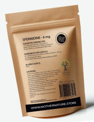Spermidine Capsules 500mg Natura Spermidine Powder Supplements – Mother Nature - MOTHER NATURE SUPPLEMENTSSpermidine Capsules 500mg Natura Spermidine Powder Supplements – Mother NatureDiet Supplementss