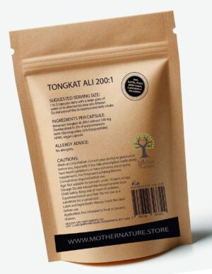 Tongkat Ali Capsules 200:1 Extract 2% Eurycomanone Clean Natural Tongkat Ali Powder Eco-friendly Best Vegan Supplements Plant-based Holistic Health - MOTHER NATURE SUPPLEMENTSTongkat Ali Capsules 200:1 Extract 2% Eurycomanone Clean Natural Tongkat Ali Powder Eco-friendly Best Vegan Supplements Plant-based Holistic HealthDiet Supplementss