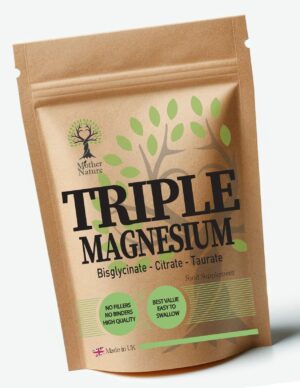 Triple Magnesium Capsules Vegan Supplements Magnesium Bisglycinate Citrate Taurate Eco-friendly - Mother Nature - MOTHER NATURE SUPPLEMENTSTriple Magnesium Capsules Vegan Supplements Magnesium Bisglycinate Citrate Taurate Eco-friendly - Mother NatureDiet Supplementss