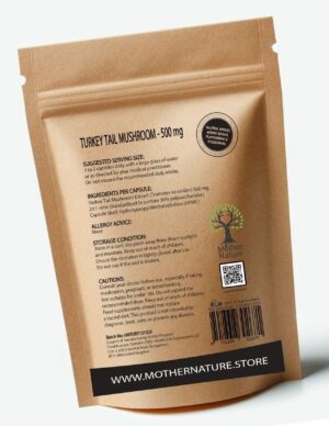 Turkey Tail Mushroom Extract 500 mg – Mother Nature - MOTHER NATURE SUPPLEMENTSTurkey Tail Mushroom Extract 500 mg – Mother NatureDiet Supplementss