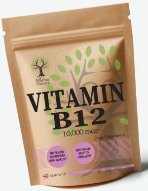 Vitamin B12 Methylcobalamin 10, 000 mcg – Mother Nature - MOTHER NATURE SUPPLEMENTSVitamin B12 Methylcobalamin 10, 000 mcg – Mother NatureDiet Supplementss