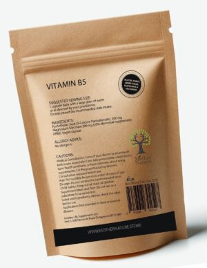 Vitamin B5 500 mg – Mother Nature - MOTHER NATURE SUPPLEMENTSVitamin B5 500 mg – Mother NatureDiet Supplementss