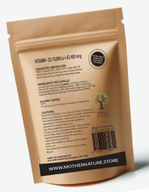 Vitamin D3 10000IU - K2 400mcg UK Best Clean Natural Vitamin D3 Powder Vitamin D3 K2 MK7 - MOTHER NATURE SUPPLEMENTSVitamin D3 10000IU - K2 400mcg UK Best Clean Natural Vitamin D3 Powder Vitamin D3 K2 MK7Diet Supplementss