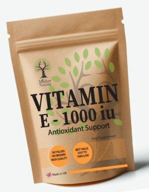 Vitamin E Capsules 1000 IU – Mother Nature - MOTHER NATURE SUPPLEMENTSVitamin E Capsules 1000 IU – Mother NatureDiet Supplementss
