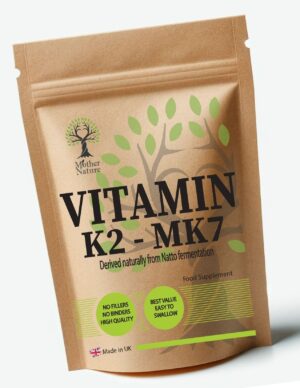 Vitamin K2 Mk7 200mcg Natural K2 MK7 Capsules Vegan Supplements – Mother Nature - MOTHER NATURE SUPPLEMENTSVitamin K2 Mk7 200mcg Natural K2 MK7 Capsules Vegan Supplements – Mother NatureDiet Supplementss