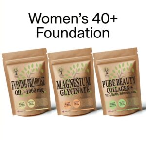 Women's 40+ Foundation Stack – Evening Primrose, Collagen+ & Magnesium – Mother Nature - MOTHER NATURE SUPPLEMENTSWomen's 40+ Foundation Stack – Evening Primrose, Collagen+ & Magnesium – Mother NatureDiet Supplementss