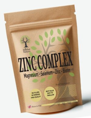 Zinc Complex with Biotin, Selenium & Magnesium – Clean Vegan Supplements - Mother Nature - MOTHER NATURE SUPPLEMENTSZinc Complex with Biotin, Selenium & Magnesium – Clean Vegan Supplements - Mother NatureDiet Supplementss
